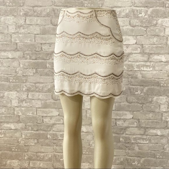 NWOT Club Monaco Embellished Mini Skirt - Picture 3 of 9